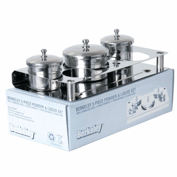 3-Piece Stainless Steel Powder & Liquid Set