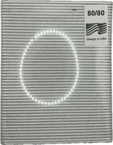 80/80 Rounded Zebra Acrylic Nail file