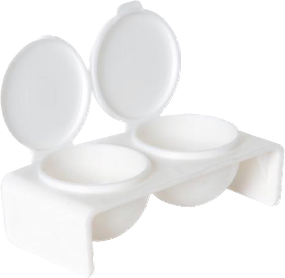 Double Plastic Dappen Dish