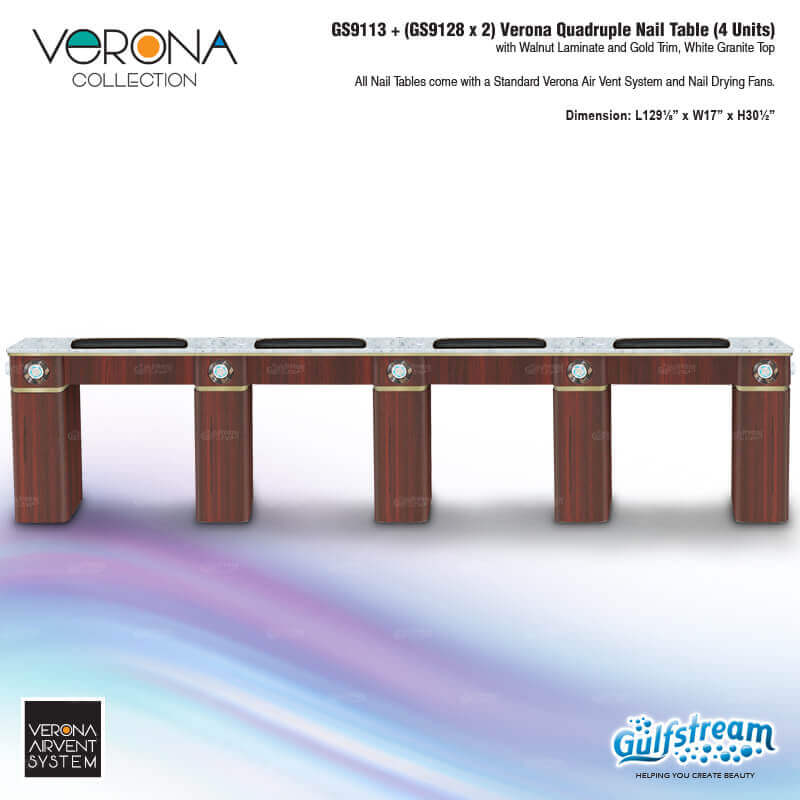 VERONA QUADRUPLE NAIL TABLE