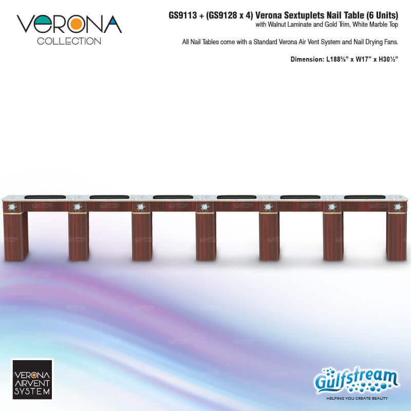 VERONA SEXTUPLETS NAIL TABLE