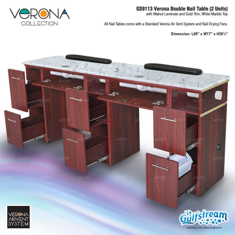 VERONA DOUBLE NAIL TABLE