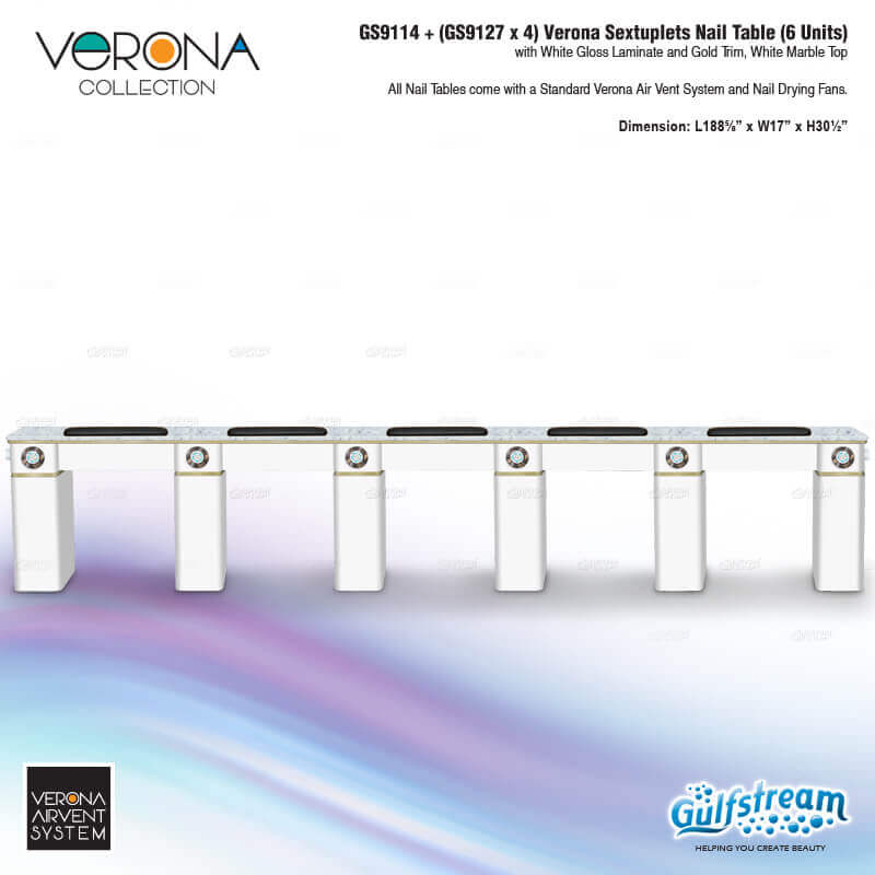 VERONA SEXTUPLETS NAIL TABLE