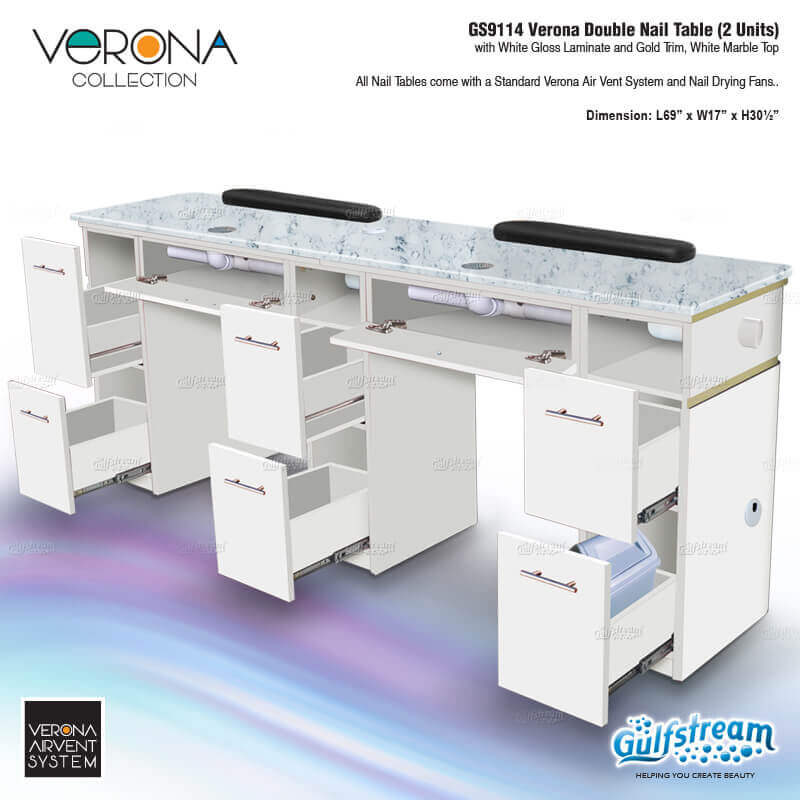VERONA DOUBLE NAIL TABLE