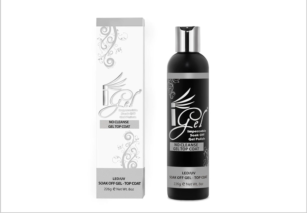 No Cleanse Top Coat Gel Refill Bottle 8oz