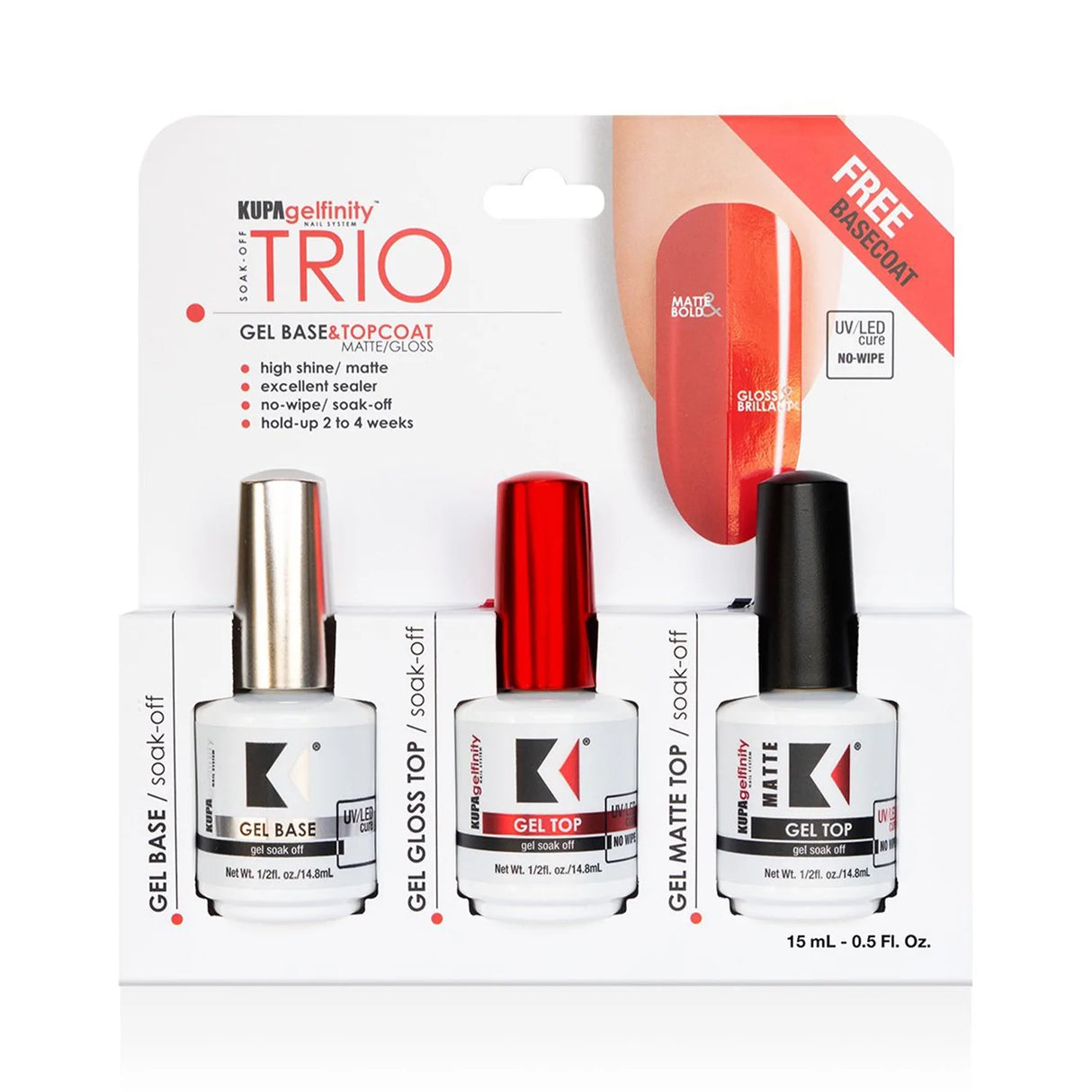 Trio Pack (Base/Topcoat)